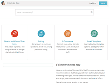 Tablet Screenshot of kb.mailchimp.com
